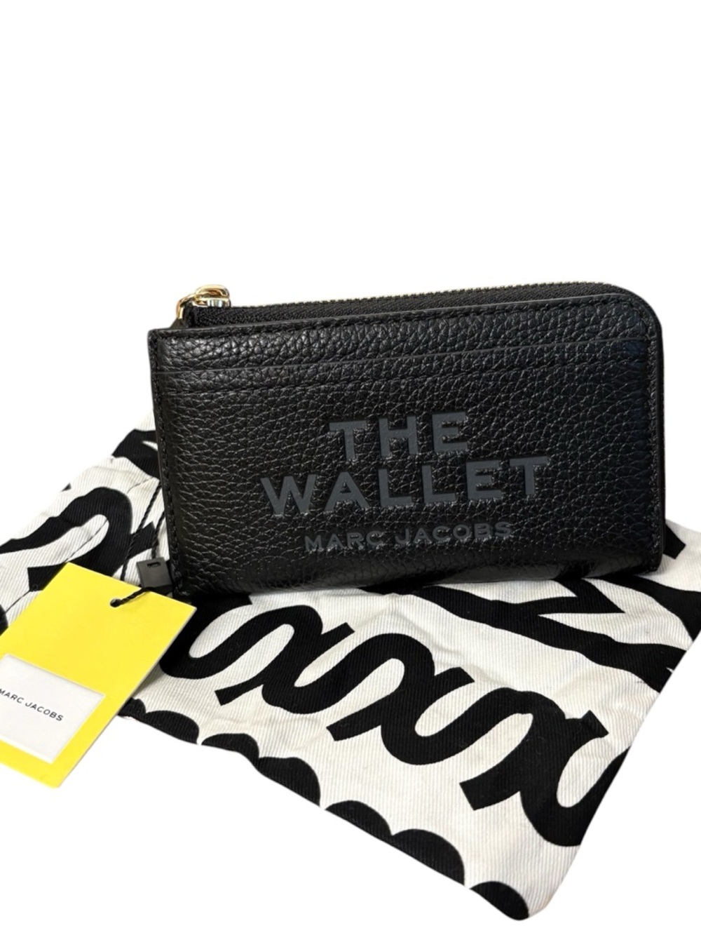 Marc Jacobs 'The Wallet' Black Leather Top Zip Multi Wallet
